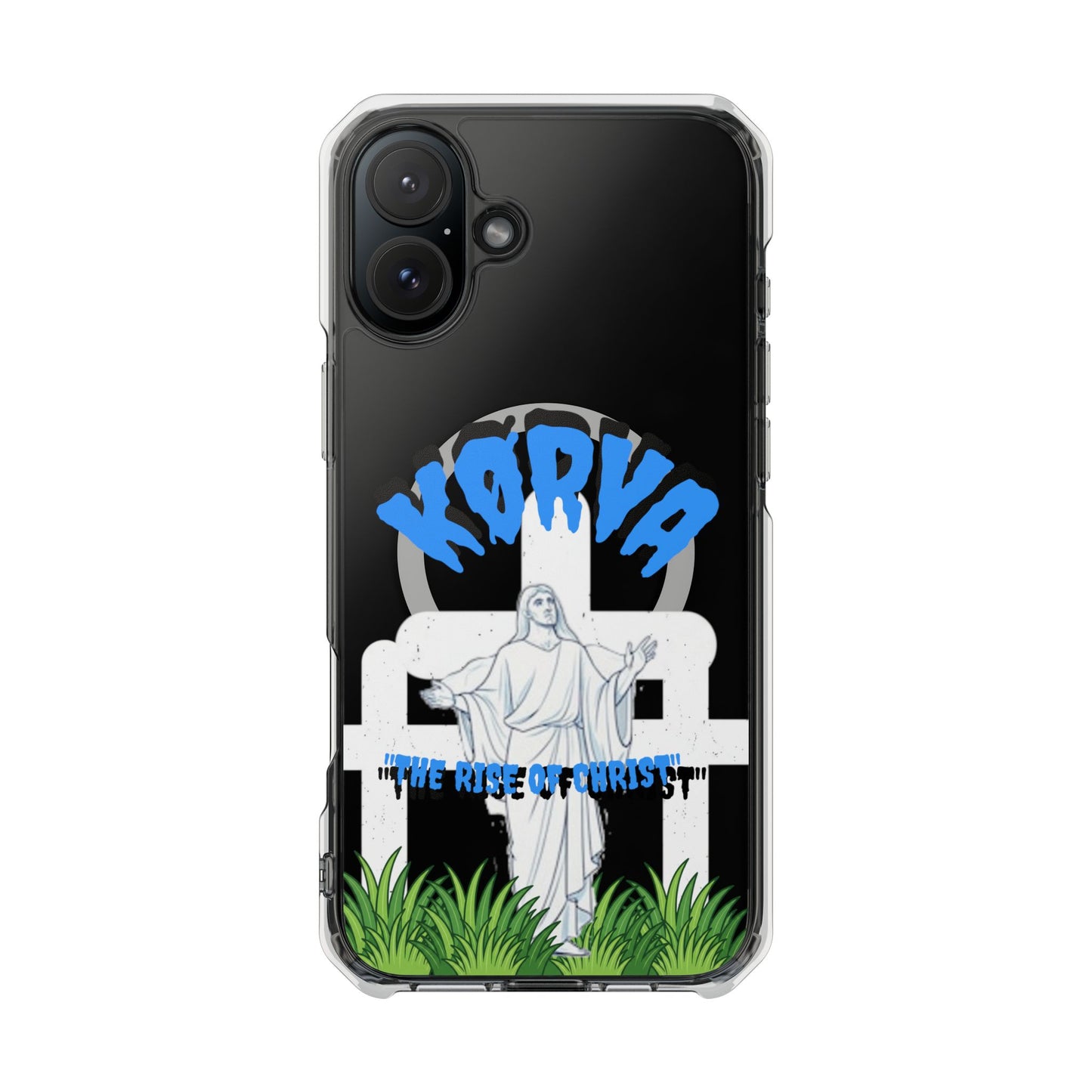 KORVA “THE RISE OF CHRIST” clear magnetic phone case