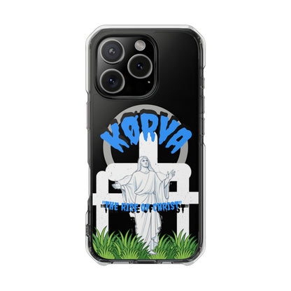 KORVA “THE RISE OF CHRIST” clear magnetic phone case