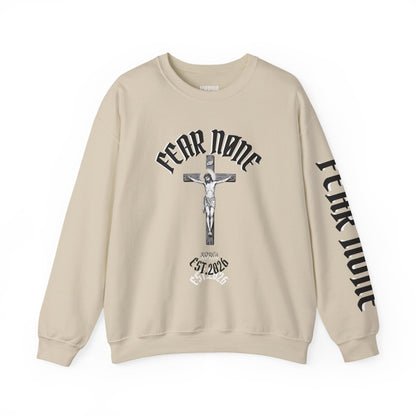Psalms 118 6 code “FEAR NONE” Sweatshirt