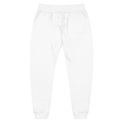 Embroidered White Fleece Sweatpants — Cozy Everyday Joggers