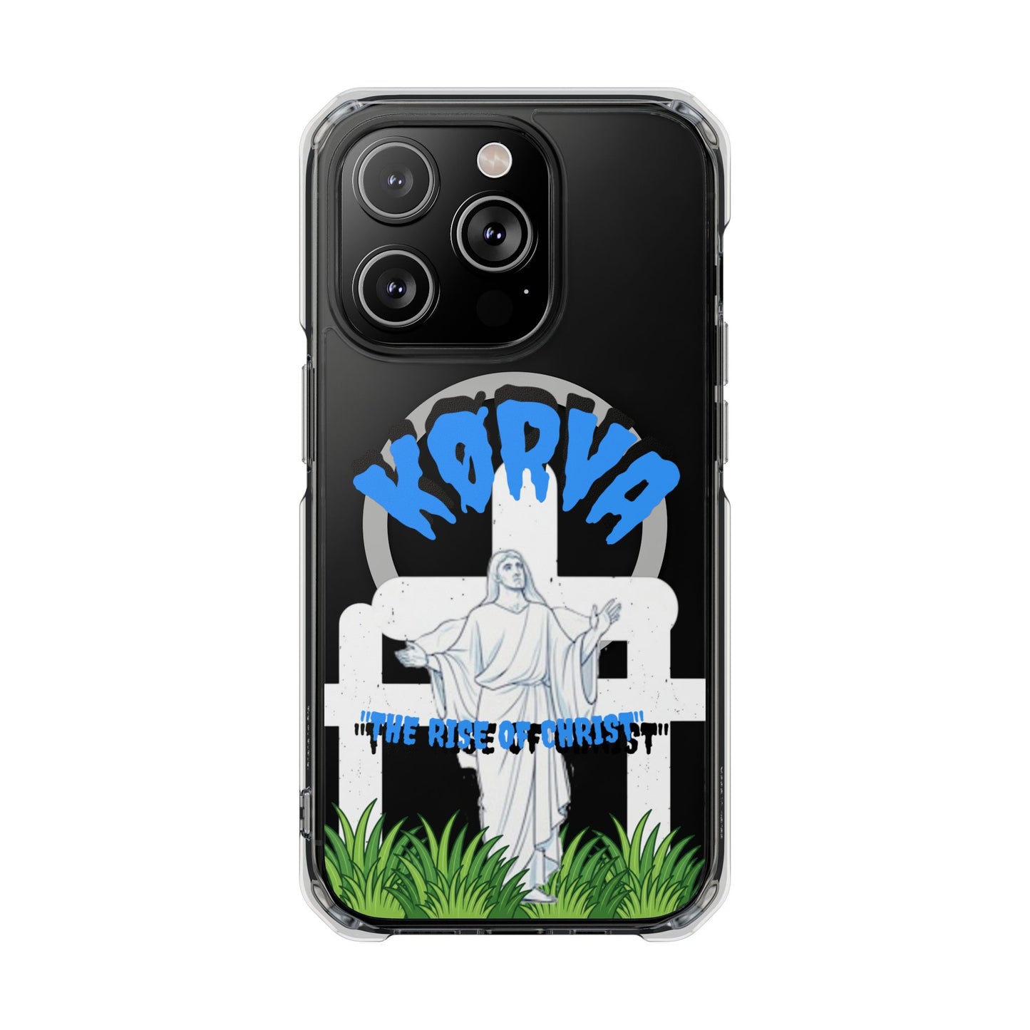 KORVA “THE RISE OF CHRIST” clear magnetic phone case