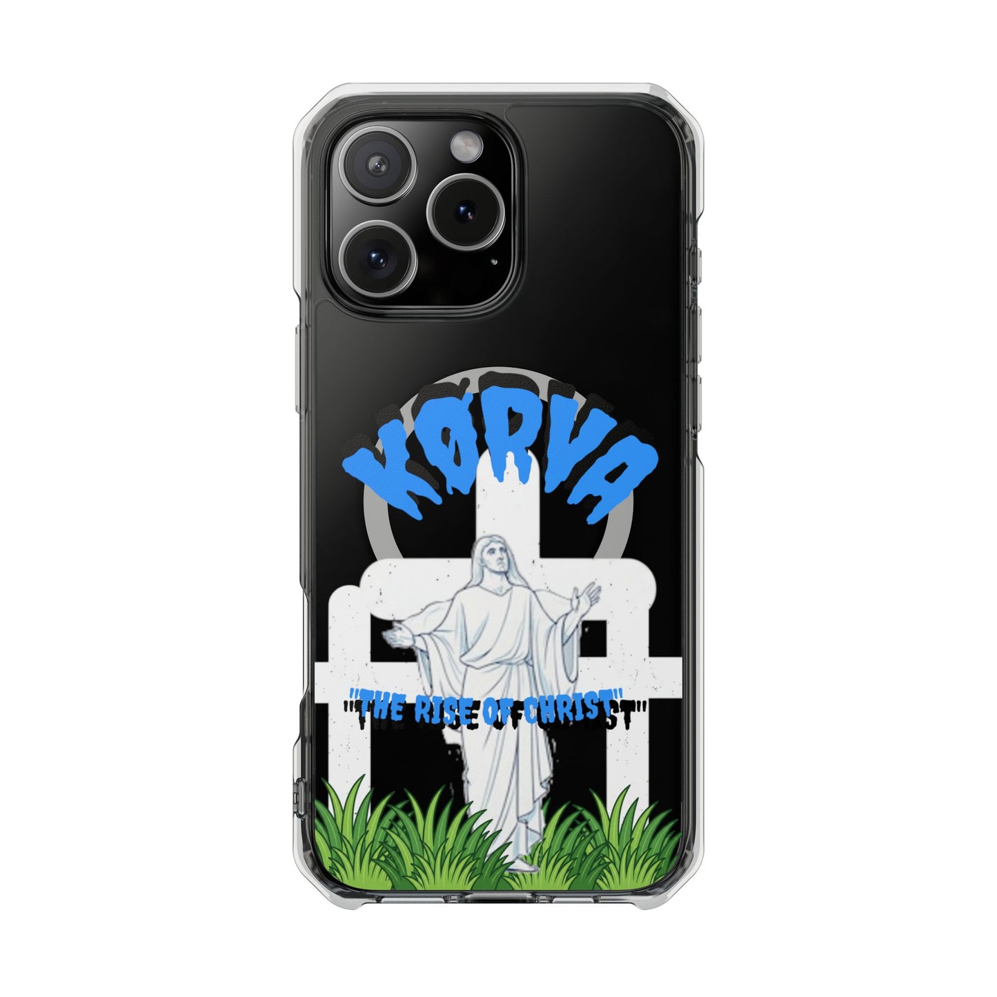 KORVA “THE RISE OF CHRIST” clear magnetic phone case