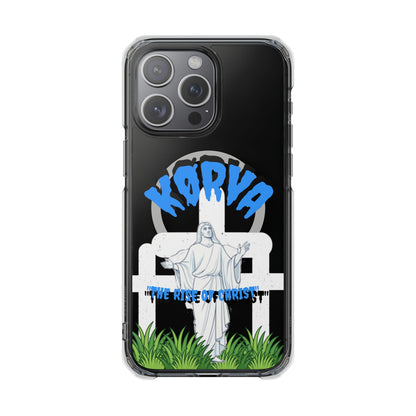 KORVA “THE RISE OF CHRIST” clear magnetic phone case