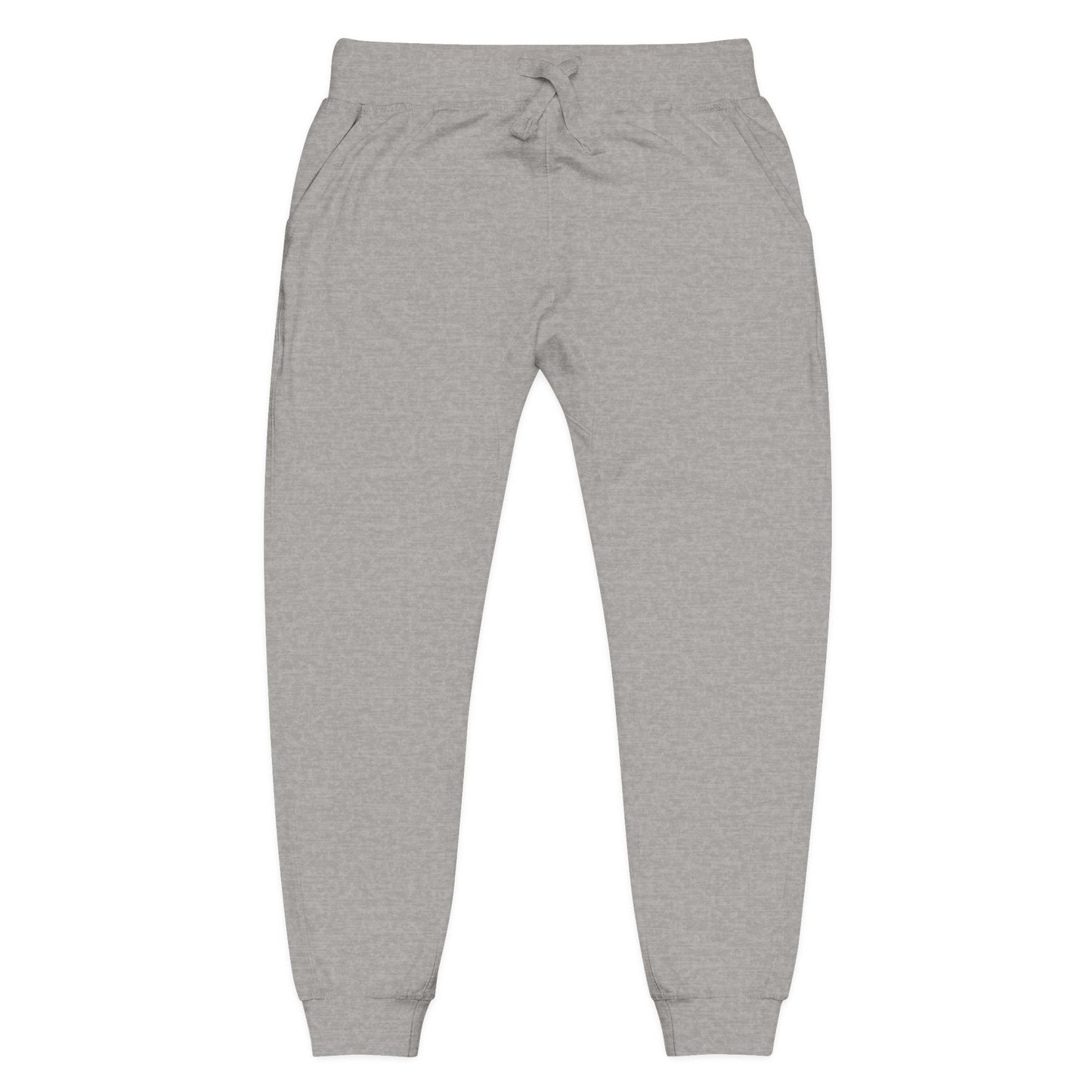 Embroidered White Fleece Sweatpants — Cozy Everyday Joggers