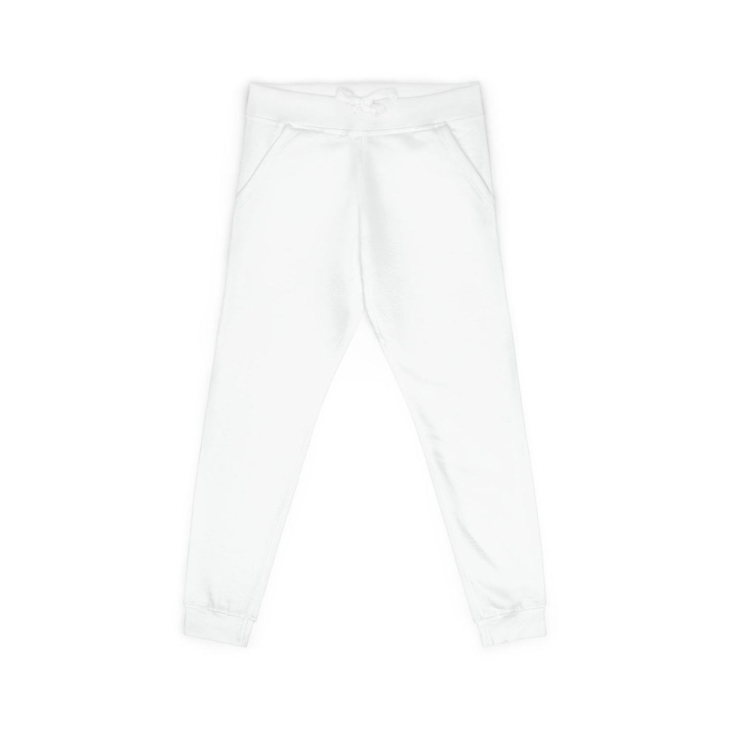 Embroidered White Fleece Sweatpants — Cozy Everyday Joggers