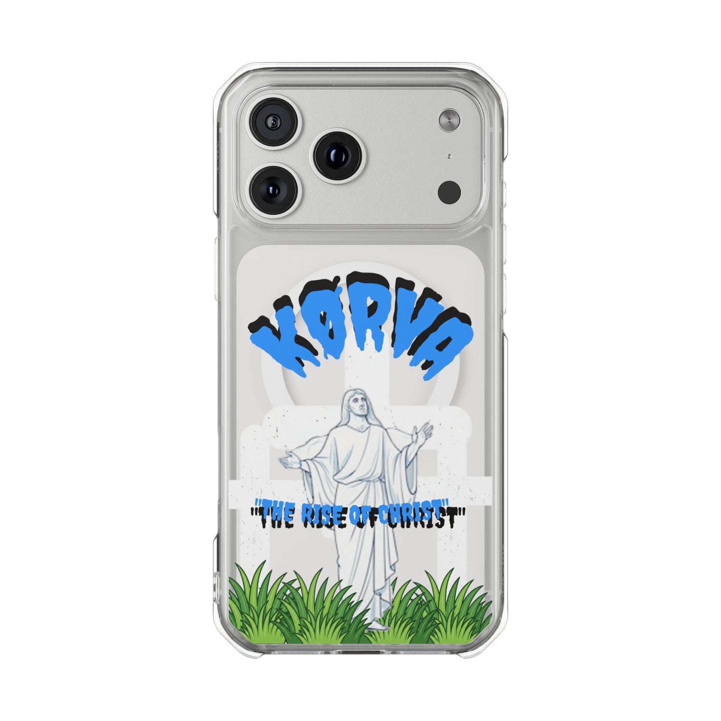 KORVA “THE RISE OF CHRIST” clear magnetic phone case
