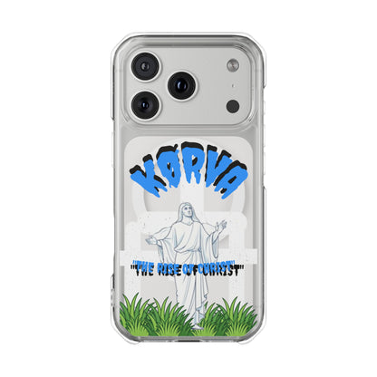 KORVA “THE RISE OF CHRIST” clear magnetic phone case