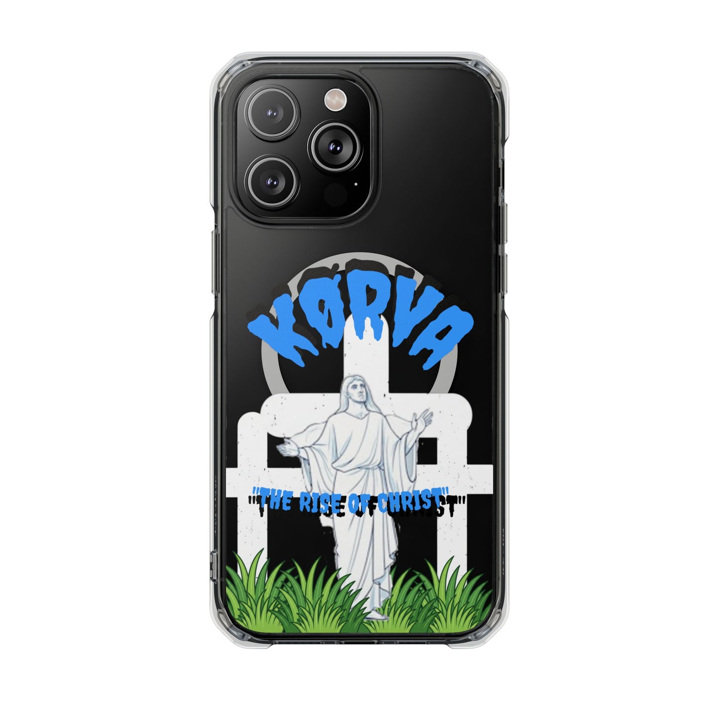 KORVA “THE RISE OF CHRIST” clear magnetic phone case