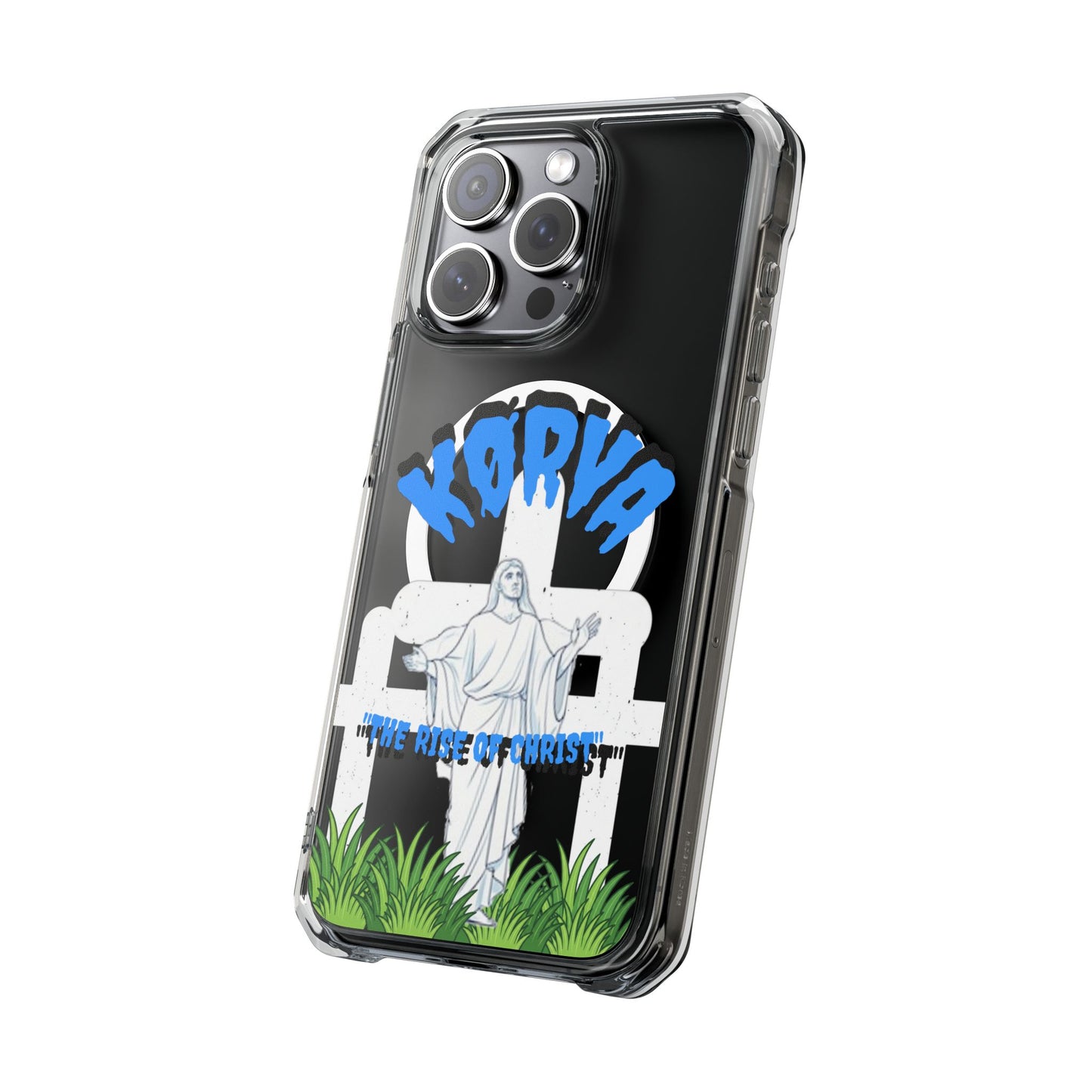 KORVA “THE RISE OF CHRIST” clear magnetic phone case