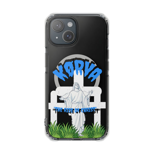 KORVA “THE RISE OF CHRIST” clear magnetic phone case