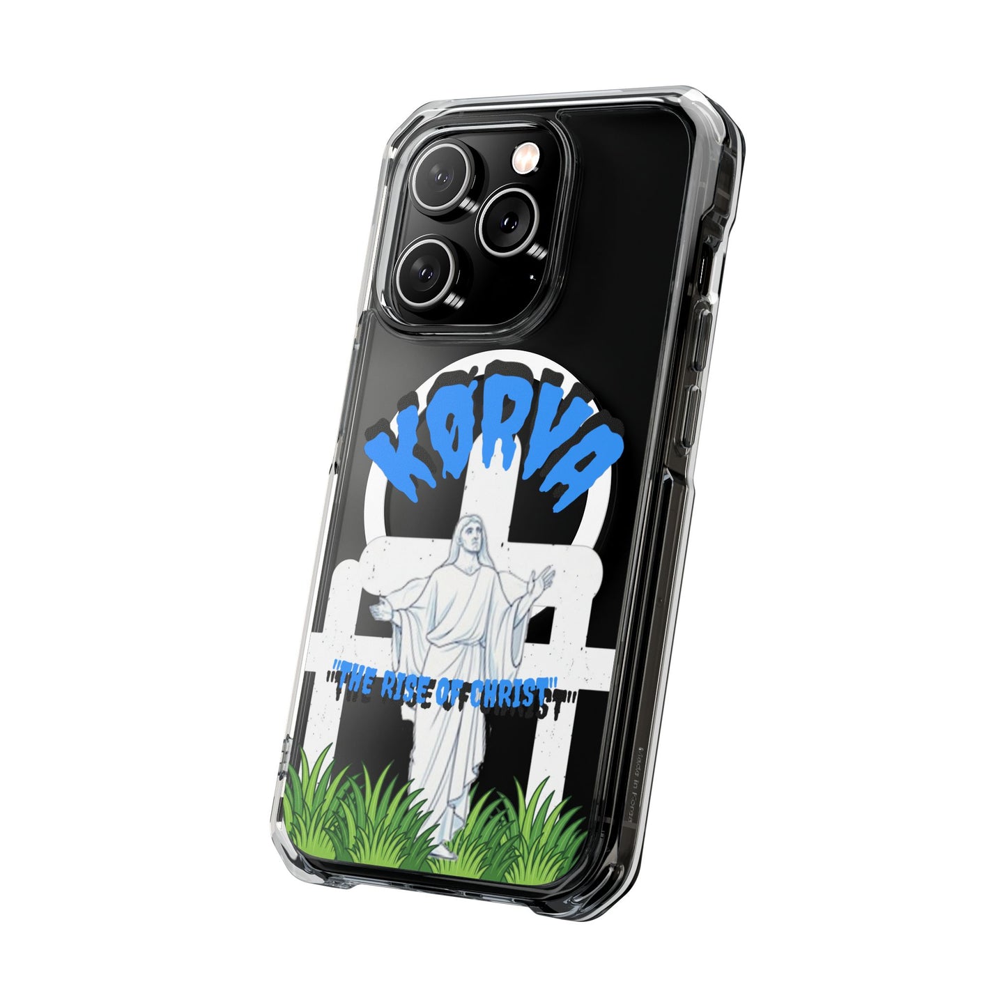 KORVA “THE RISE OF CHRIST” clear magnetic phone case