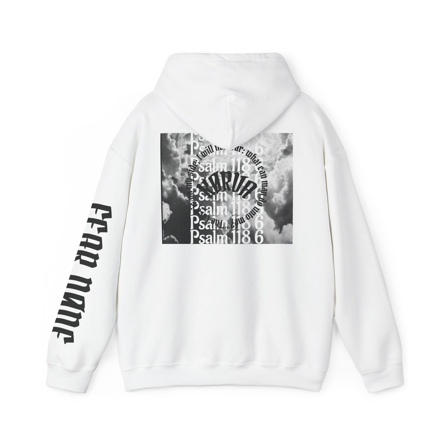 Psalms 118 6 code “FEAR NONE” hoodie