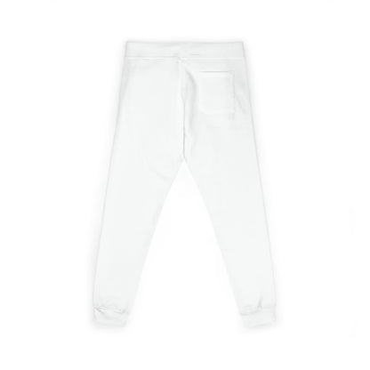 Embroidered White Fleece Sweatpants — Cozy Everyday Joggers