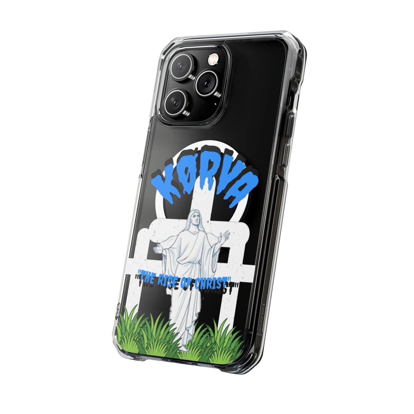 KORVA “THE RISE OF CHRIST” clear magnetic phone case